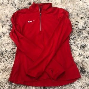 Women’s small red Nike zip up